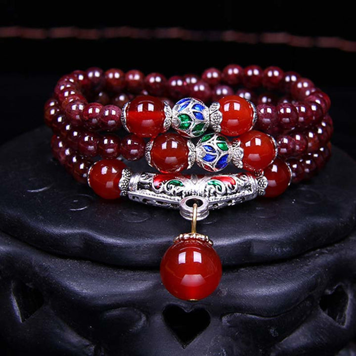 ガーネット 赤瑪瑙 祝福 ヒーリング ブレスレット ネックレス ペンダント 天然石 開運 守護 | Buddha Stones