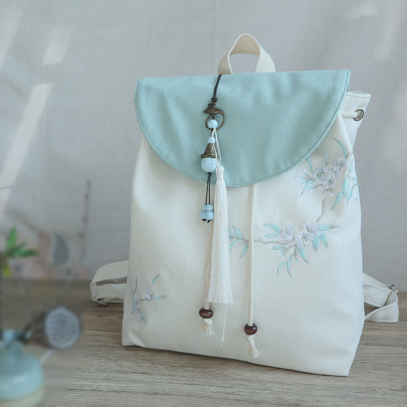 Buddha Stonesハンドメイド刺繍入り大容量キャンバスバックパック - image 39