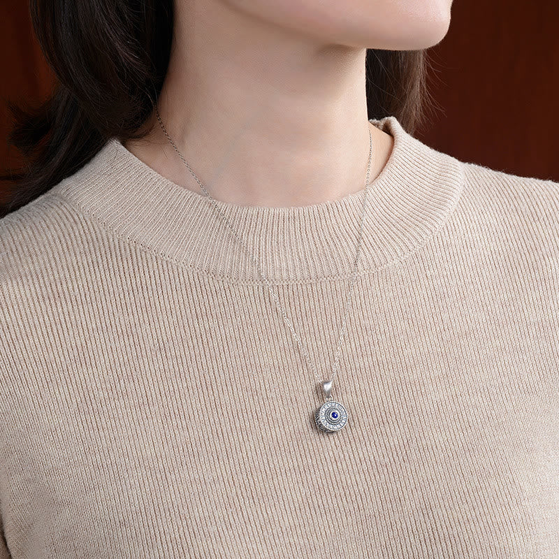 Buddha Stones925スターリングシルバーオーム・マニ・パドメ・フムラズライト ラブピースネックレスペンダント - image 6