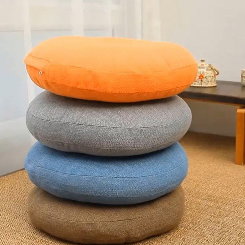 Buddha Stones 蓮のシンプルな模様のリネン製瞑想用座布団 ホームリビングルーム装飾 - image 5